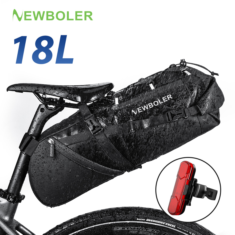Cycling Gear Pouch - NEWBOLER 18L Bike Saddle Bag Waterproof