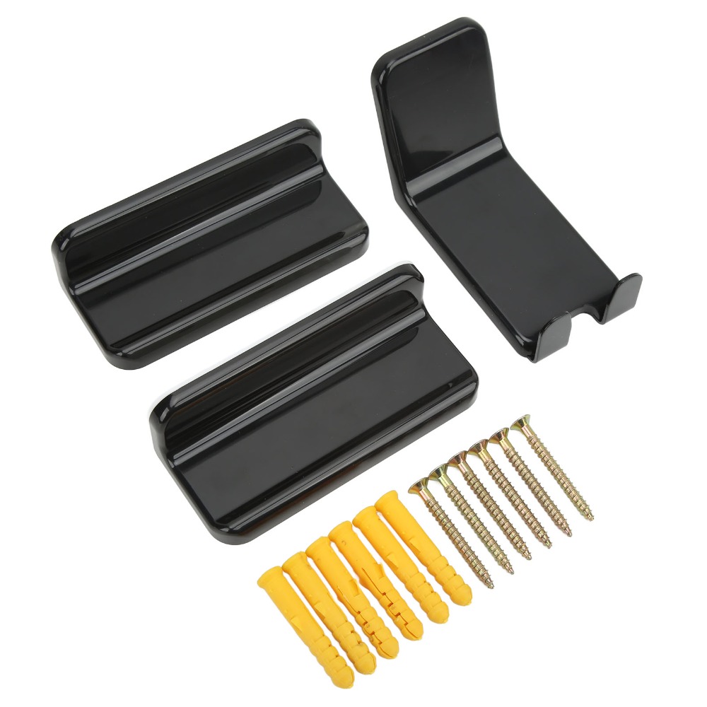 Cycling Gear Organization - Durable Black Wall Bike Rack carbon