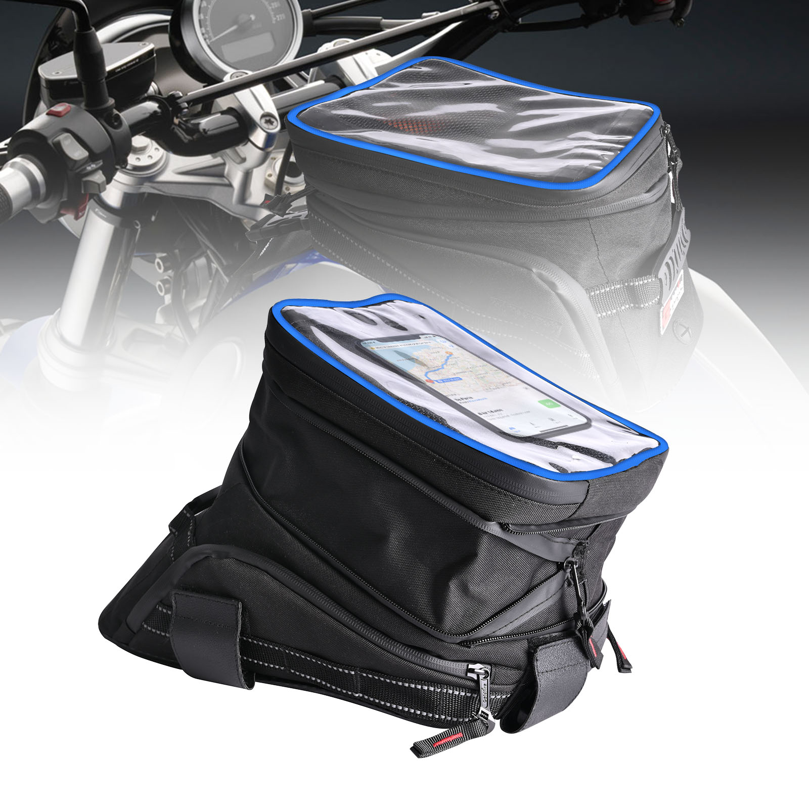 Cycling Gear Pouch - Large Capacity Expandable Motorcycle Tank Bags