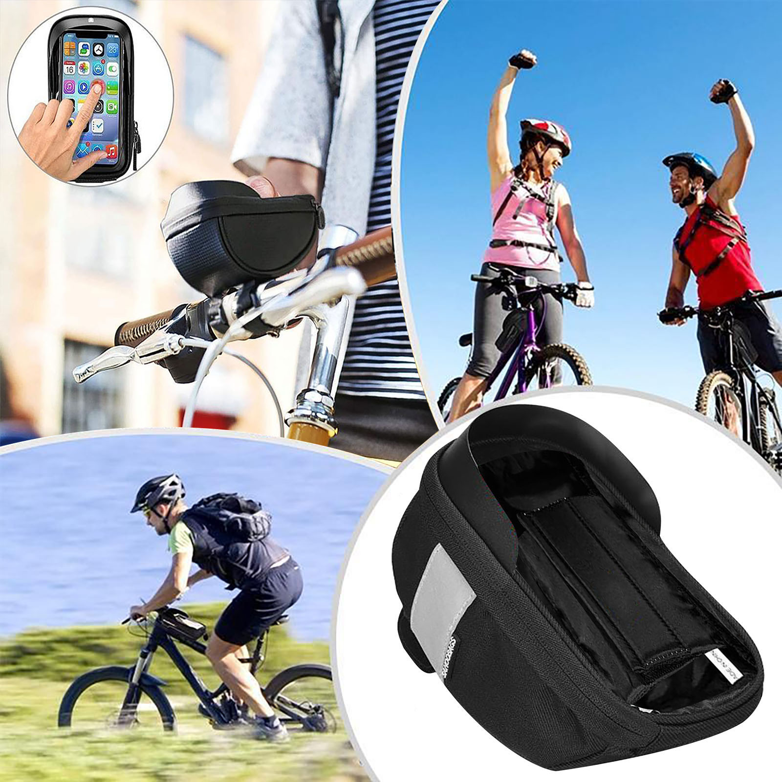 Waterproof Bicycle Phone Bag H - Cycling Gear Display review and price