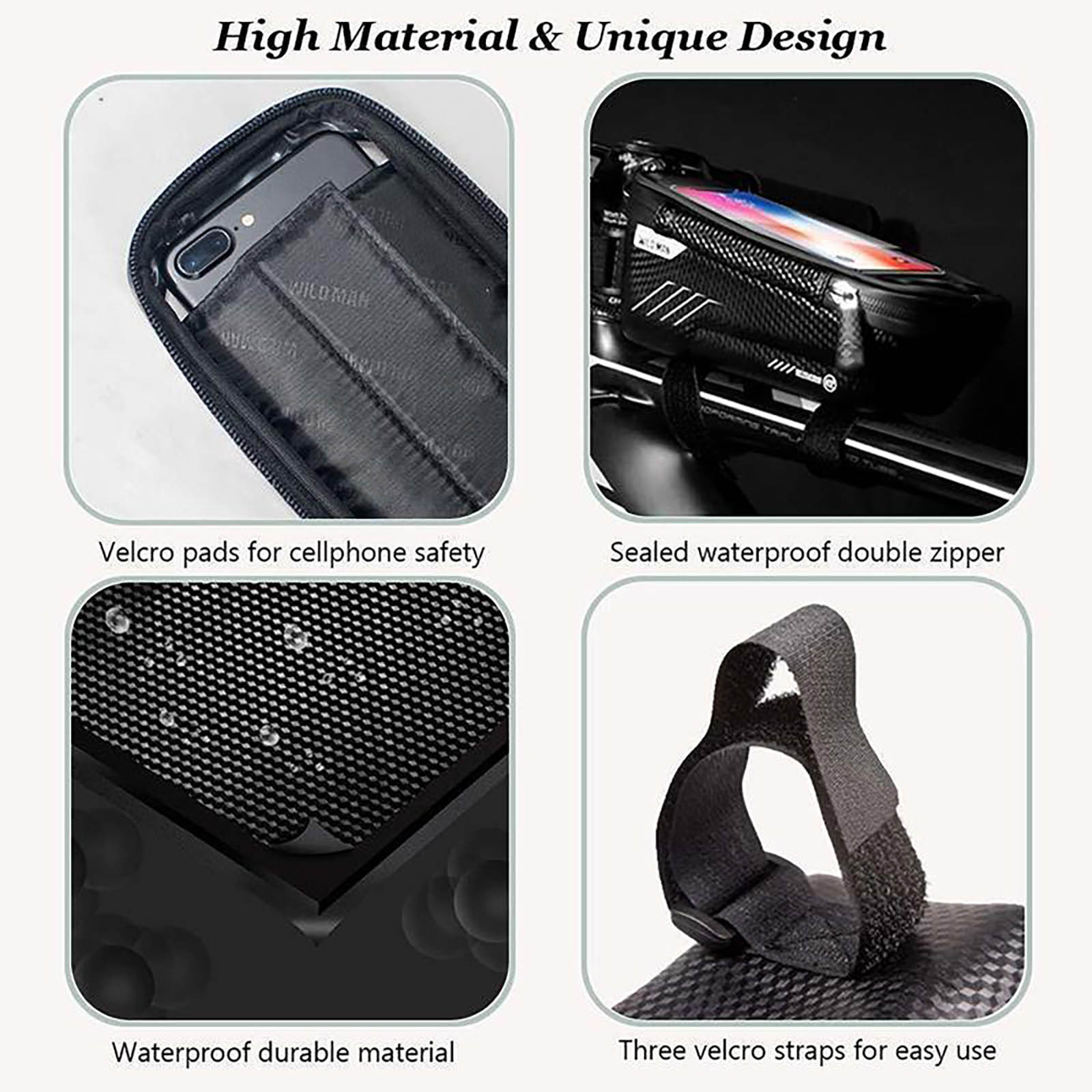 Waterproof Bicycle Phone Bag H - Cycling Gear Display review and price