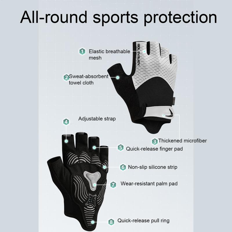Biking Gloves Half Finger Ridi - Cycling Hand Gear review and price