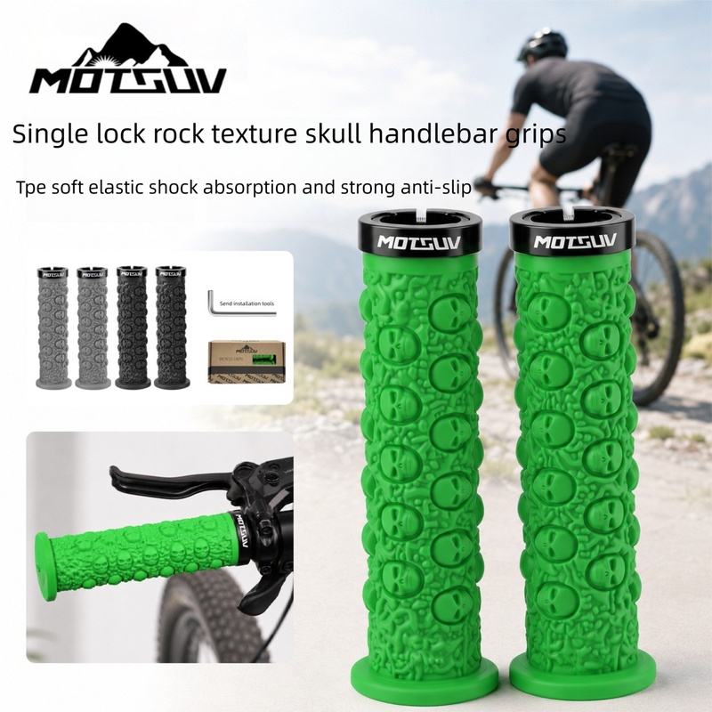 Bicycle Handlebar Grips, Skull - Cycling Hand Gear review and price
