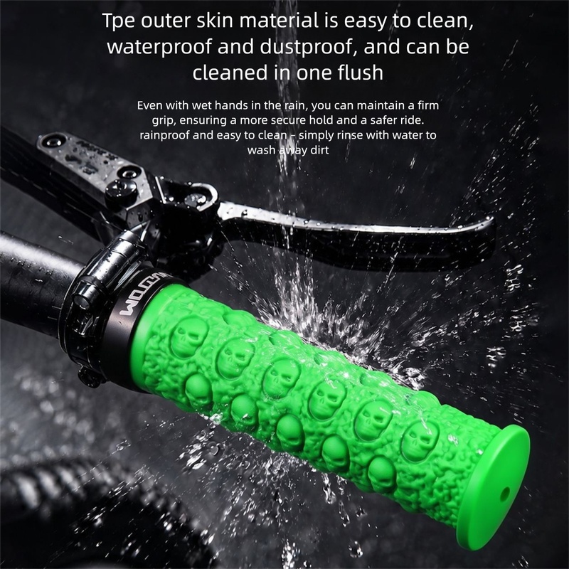 Bicycle Handlebar Grips, Skull - Cycling Hand Gear review and price