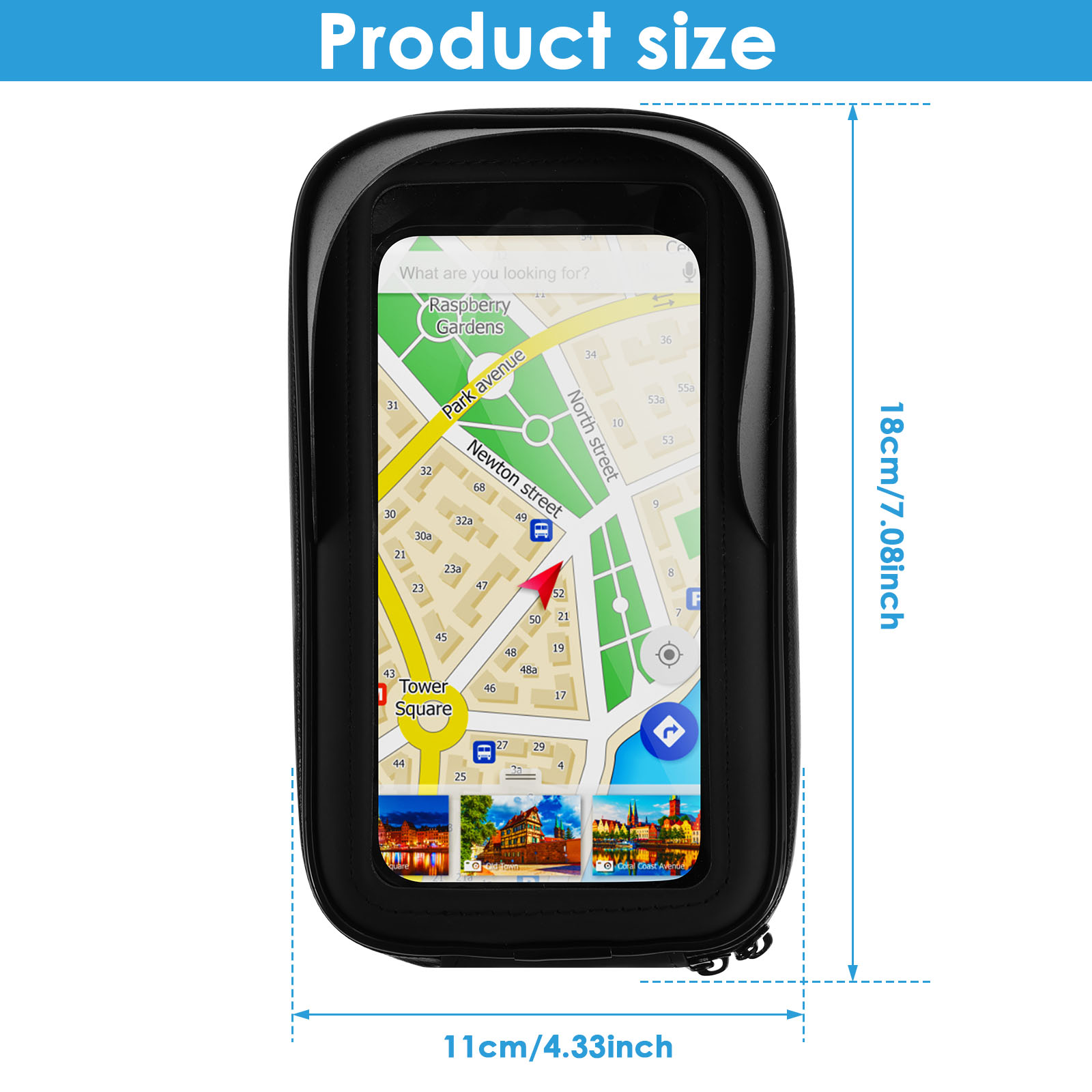 Motorcycle Bike Phone Holder B - Cycling Gear Pouch review and price