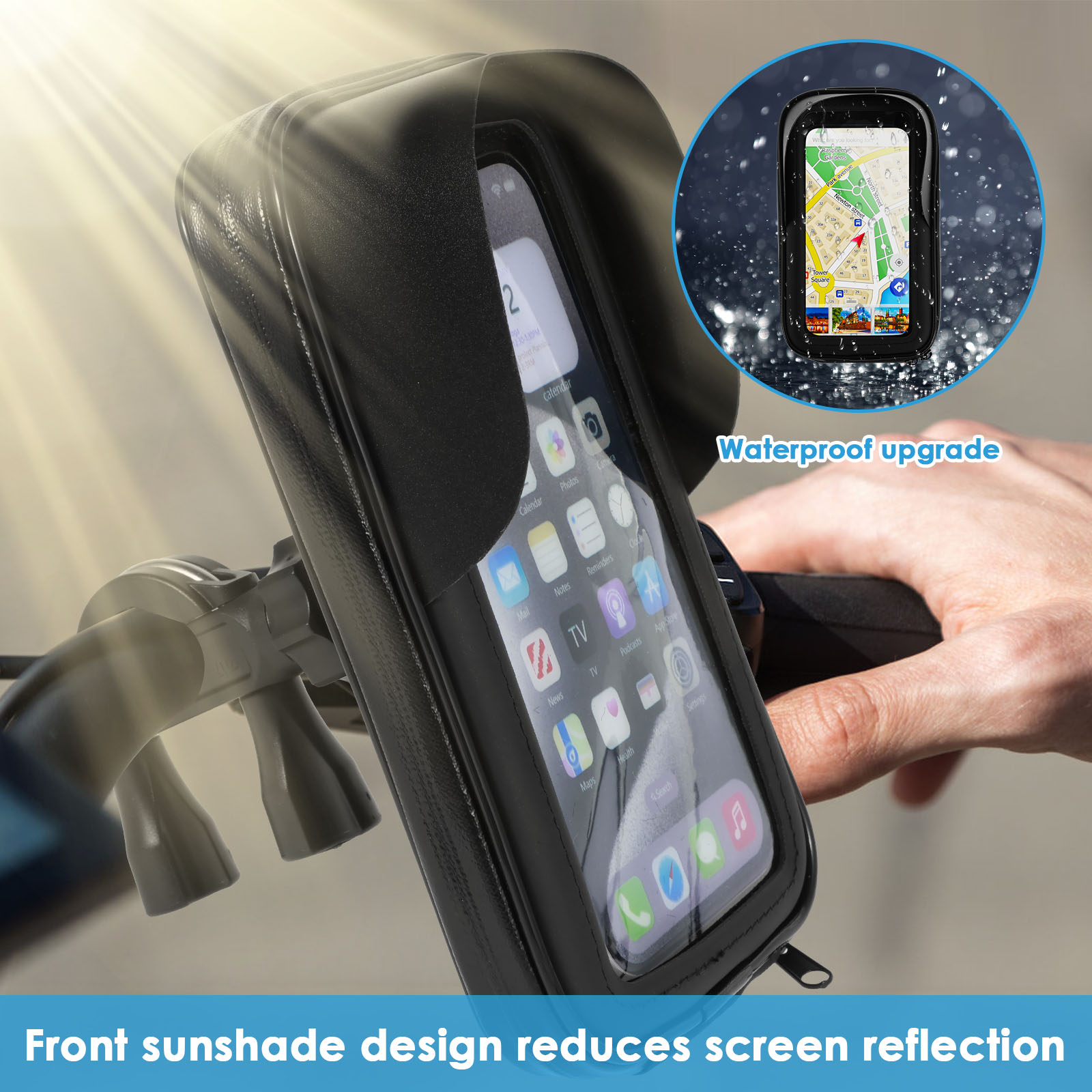 Motorcycle Bike Phone Holder B - Cycling Gear Pouch review and price