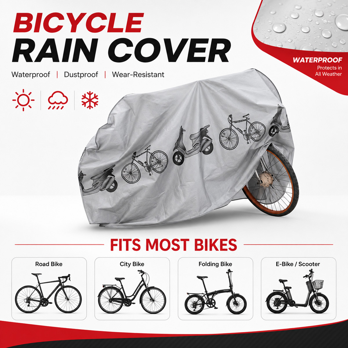 PINMOAP Universal Bicycle Rain - Cycling Gear Pouch review and price