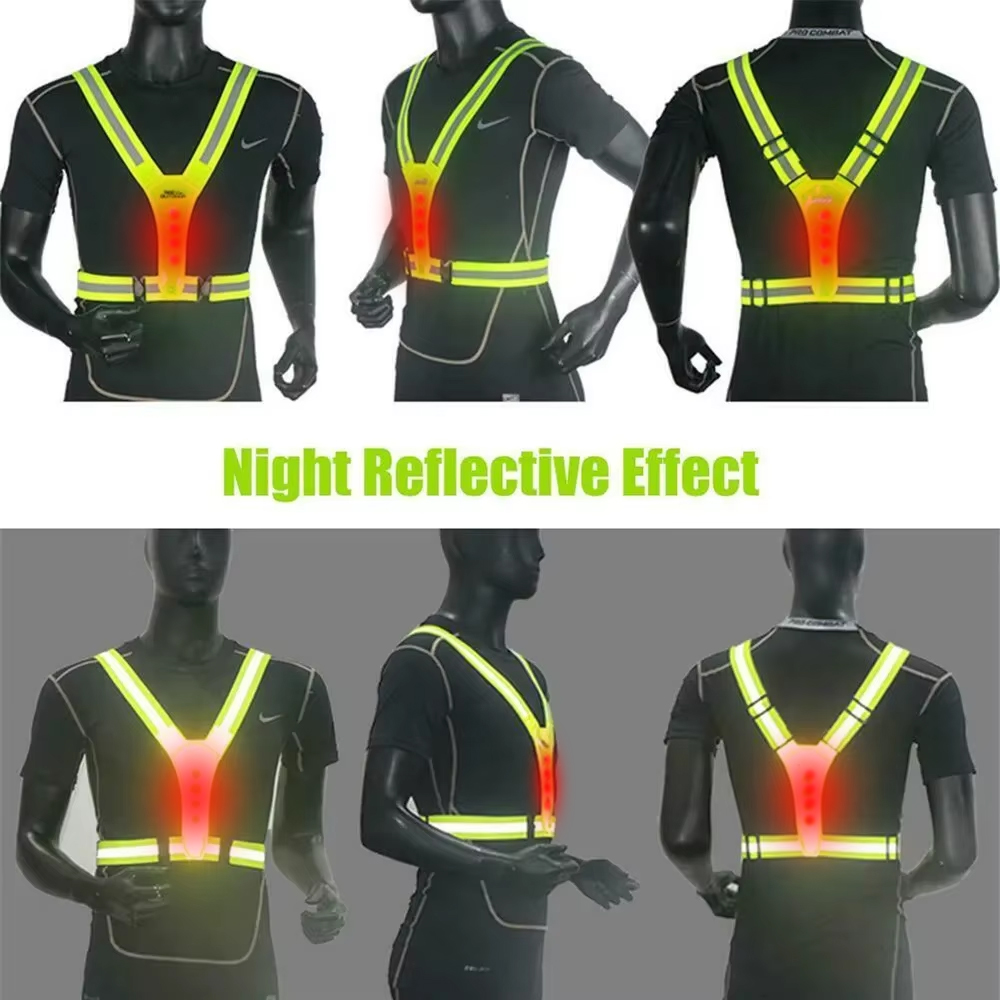 LED Running Vest Reflective Gl - Cycling Gear Clothing review and price