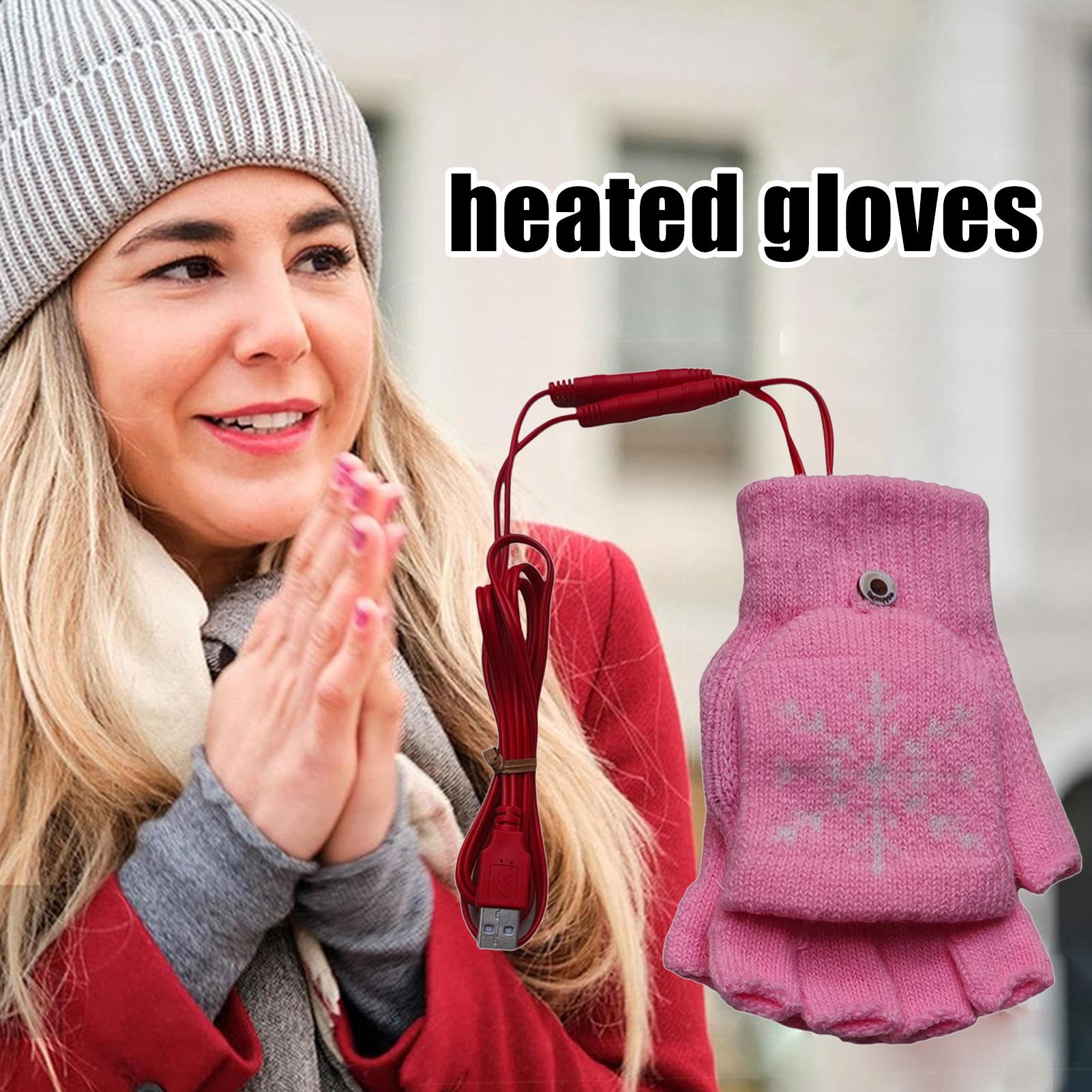 Heated Gloves Fingerless USB H - Cycling Hand Gear review and price