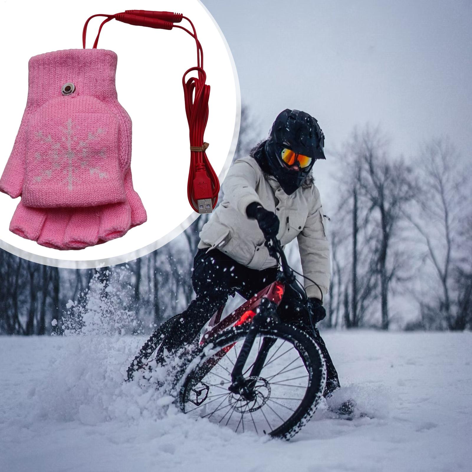 Heated Gloves Fingerless USB H - Cycling Hand Gear review and price