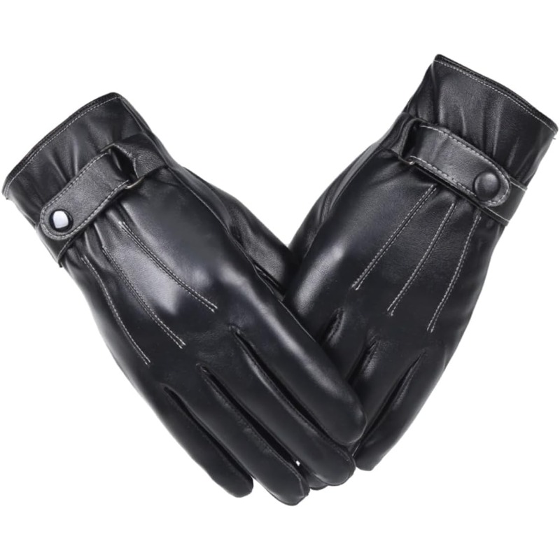 Men's Gloves PU Leather Plush  - Cycling Hand Gear review and price