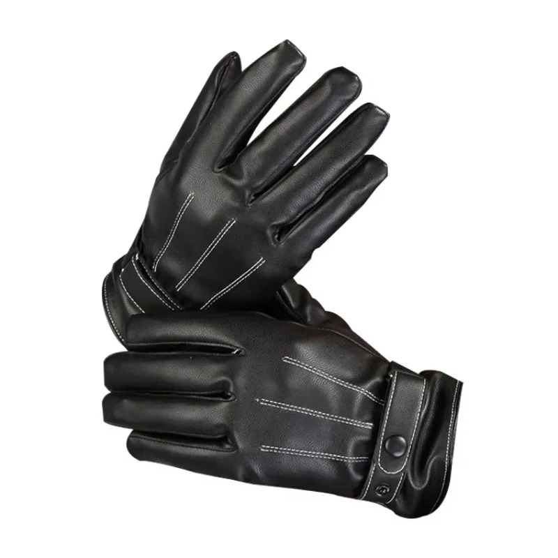 Men's Gloves PU Leather Plush  - Cycling Hand Gear review and price